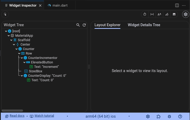 Widget Inspector